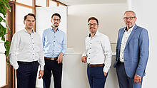 Die burgenta-Partner Kevin Dietz, Jan Keirat, Philip Hofeditz und Sven Peschel.